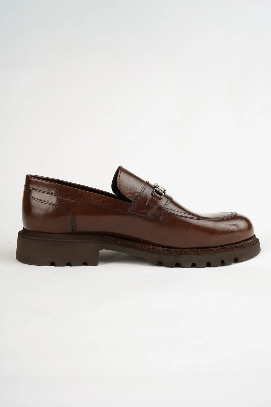 1923 Metal Aksesuarlı Loafer Kahve görsel 6