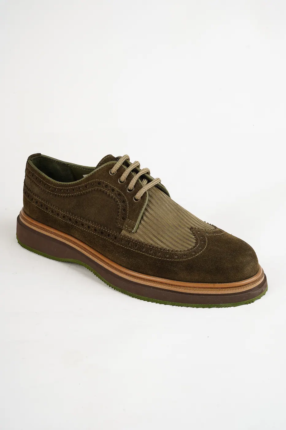 1905 Brogue Ayakkabı Haki görsel 5