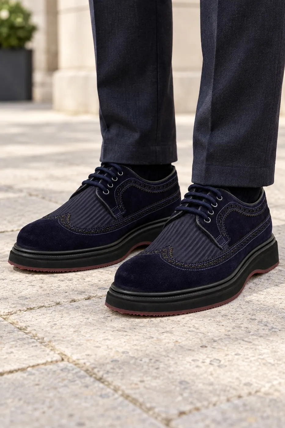 1905 Brogue Ayakkabı Lacivert