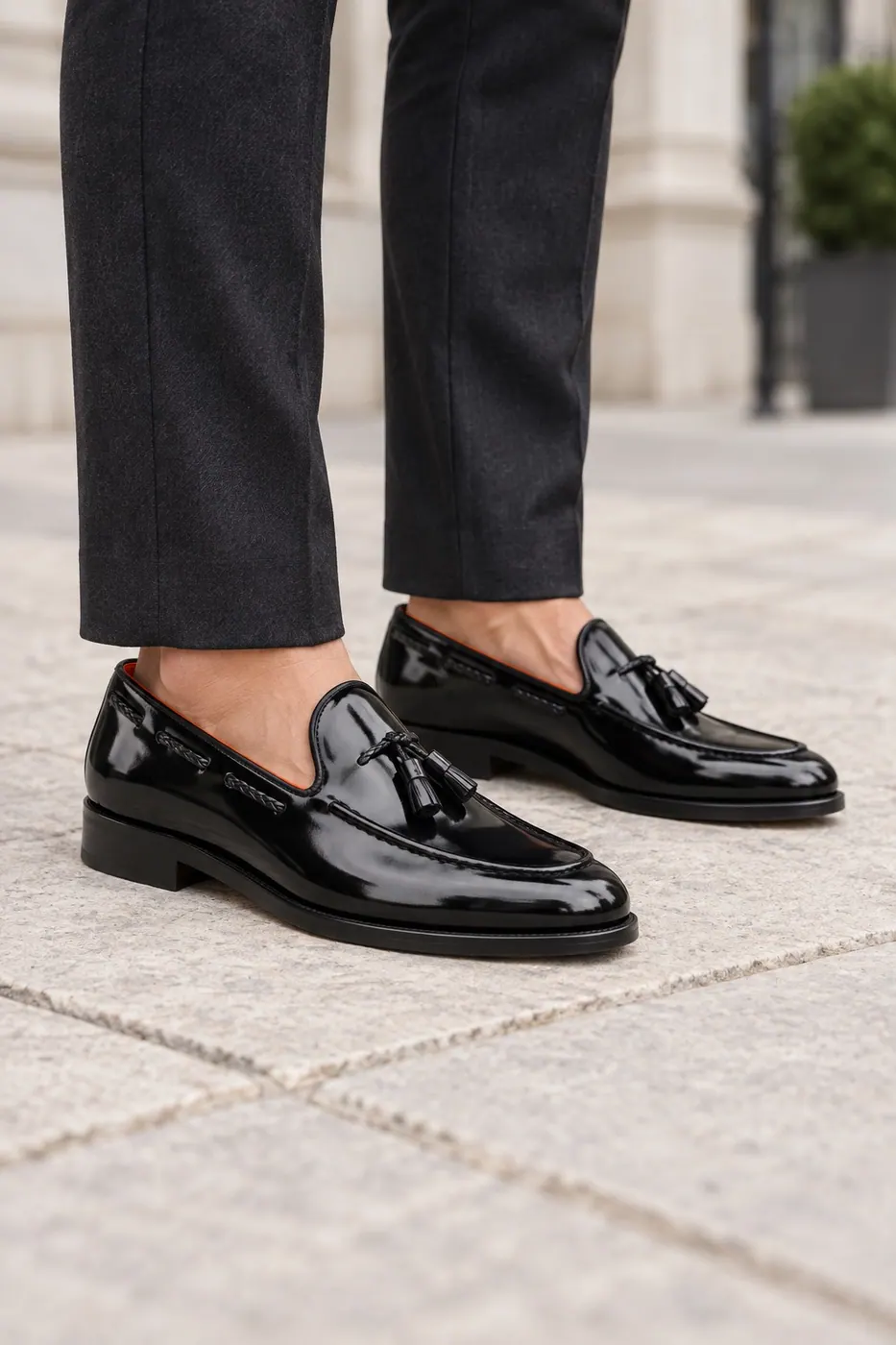 1811 Püsküllü Loafer Siyah