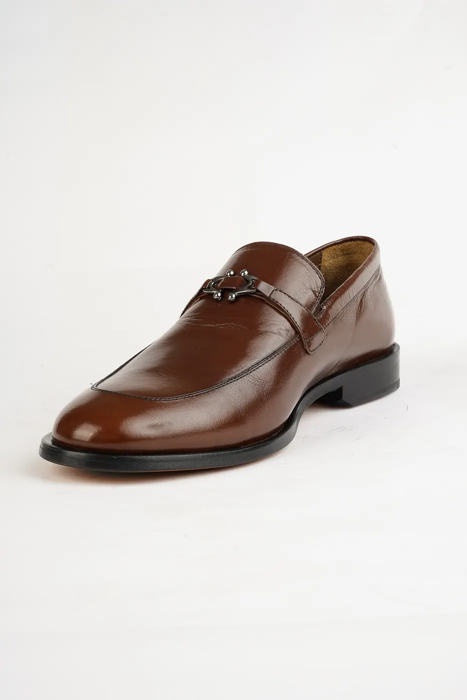 1863 Metal Aksesuarlı Loafer Taba görsel 7