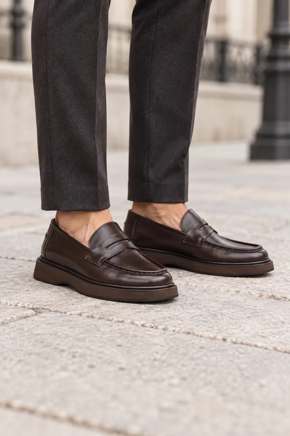 3236 Loafer Kahve Deri