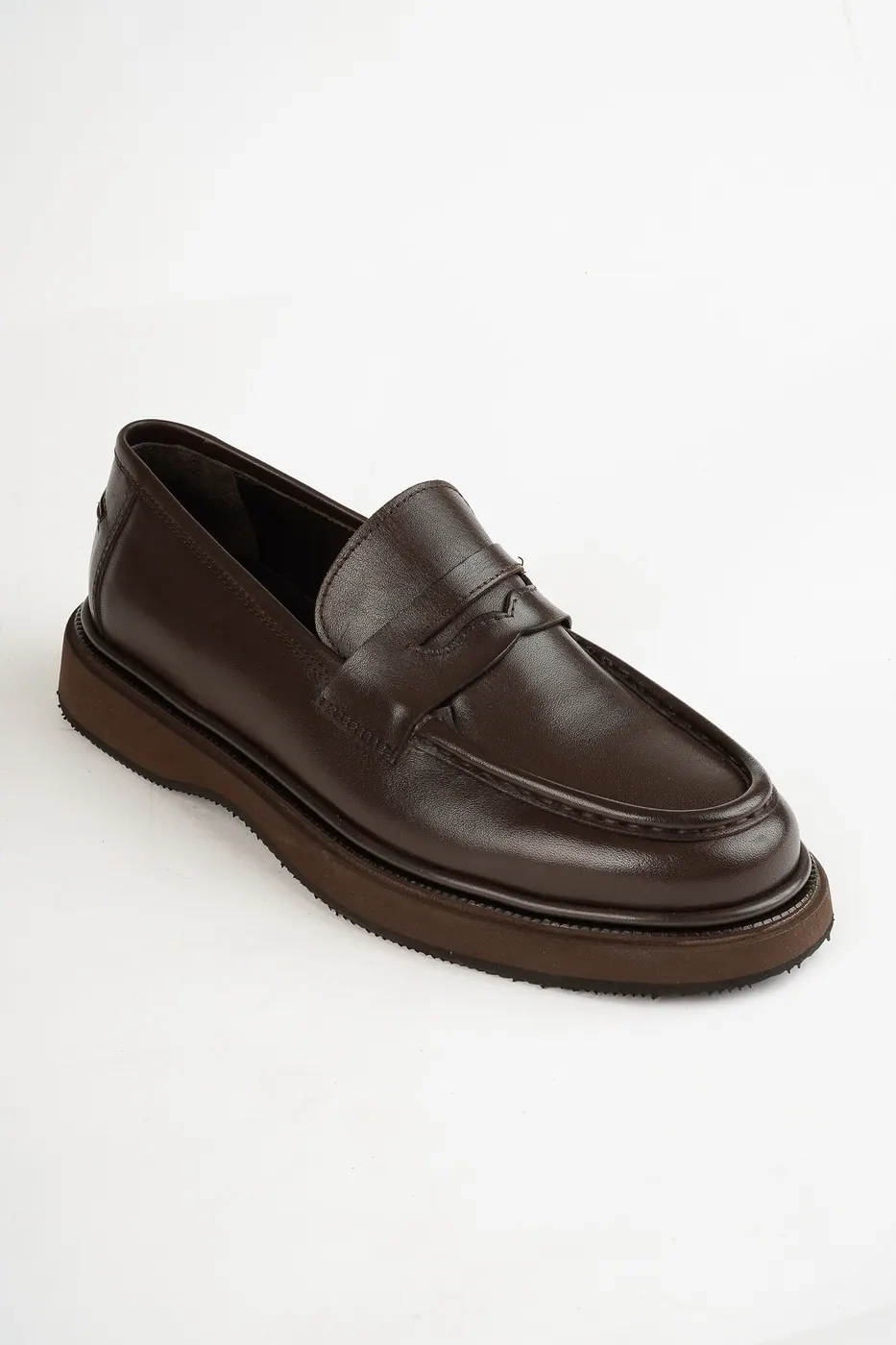3236 Loafer Kahve Deri görsel 4