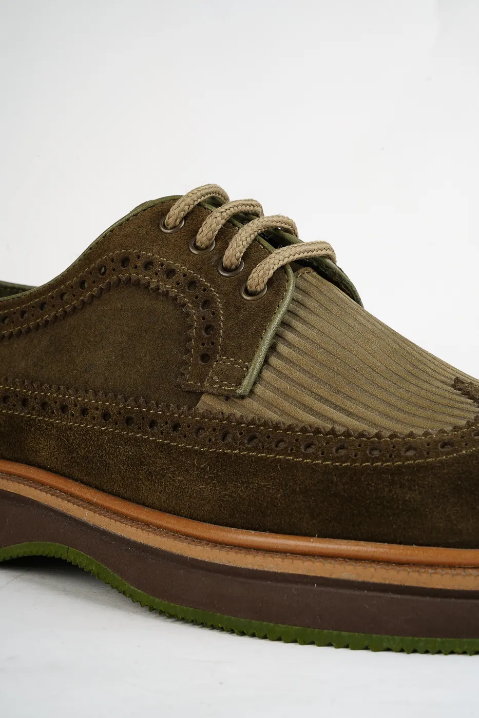 1905 Brogue Ayakkabı Haki görsel 6