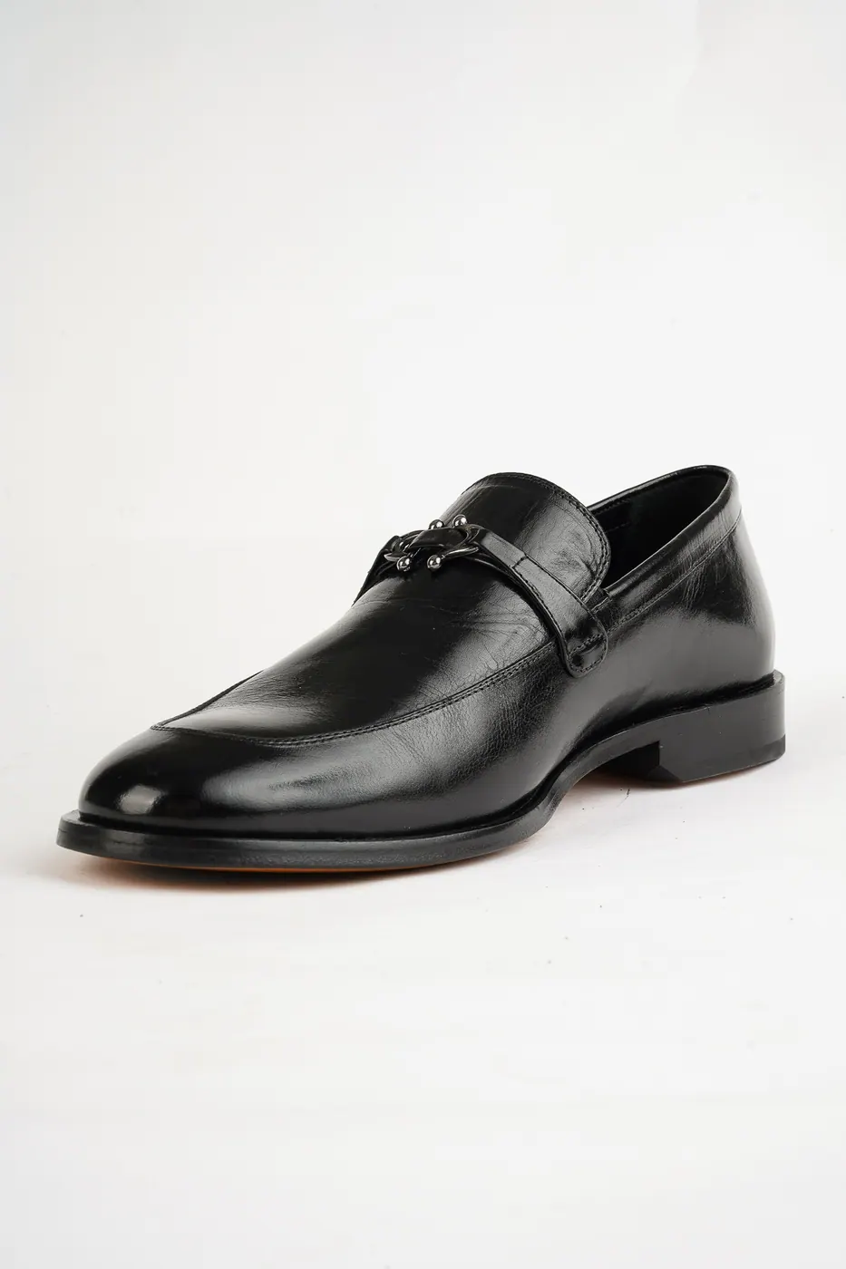 1863 Metal Aksesuarlı Loafer Siyah görsel 7