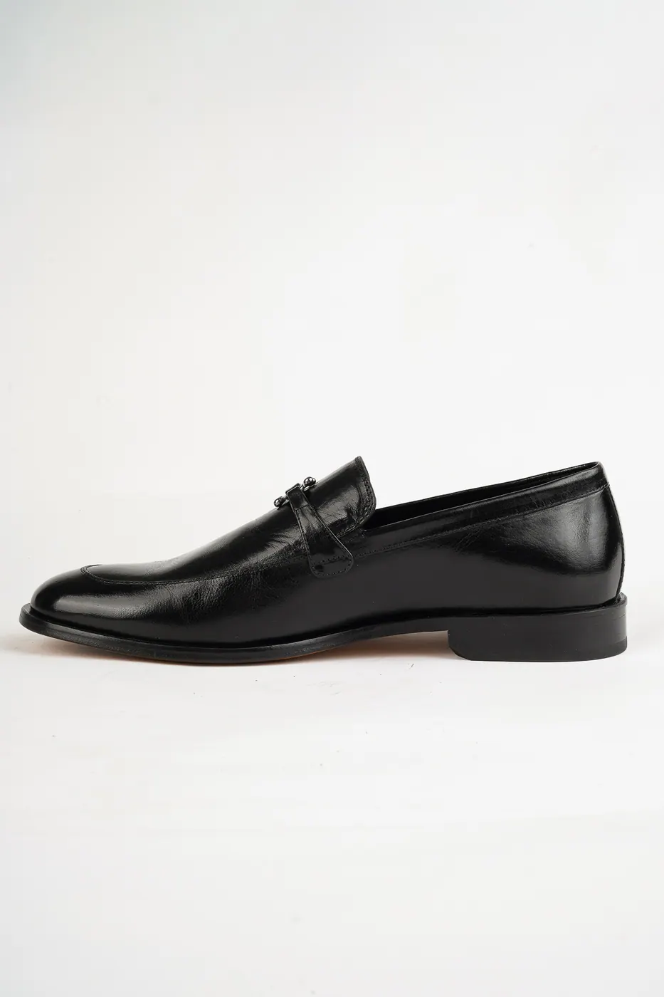 1863 Metal Aksesuarlı Loafer Siyah görsel 6