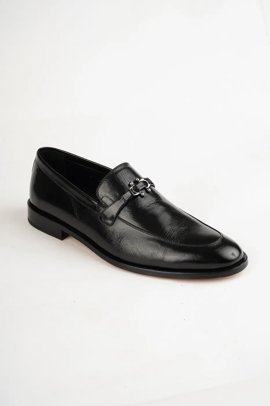 1863 Metal Aksesuarlı Loafer Siyah görsel 4