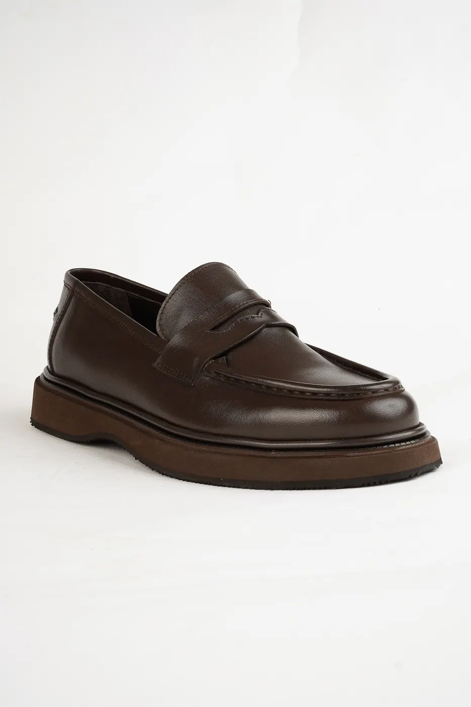 3236 Loafer Kahve Deri görsel 3