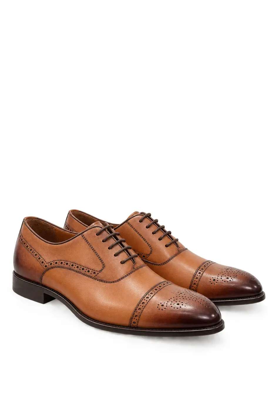 303 Brogue Oxford Taba görsel 3