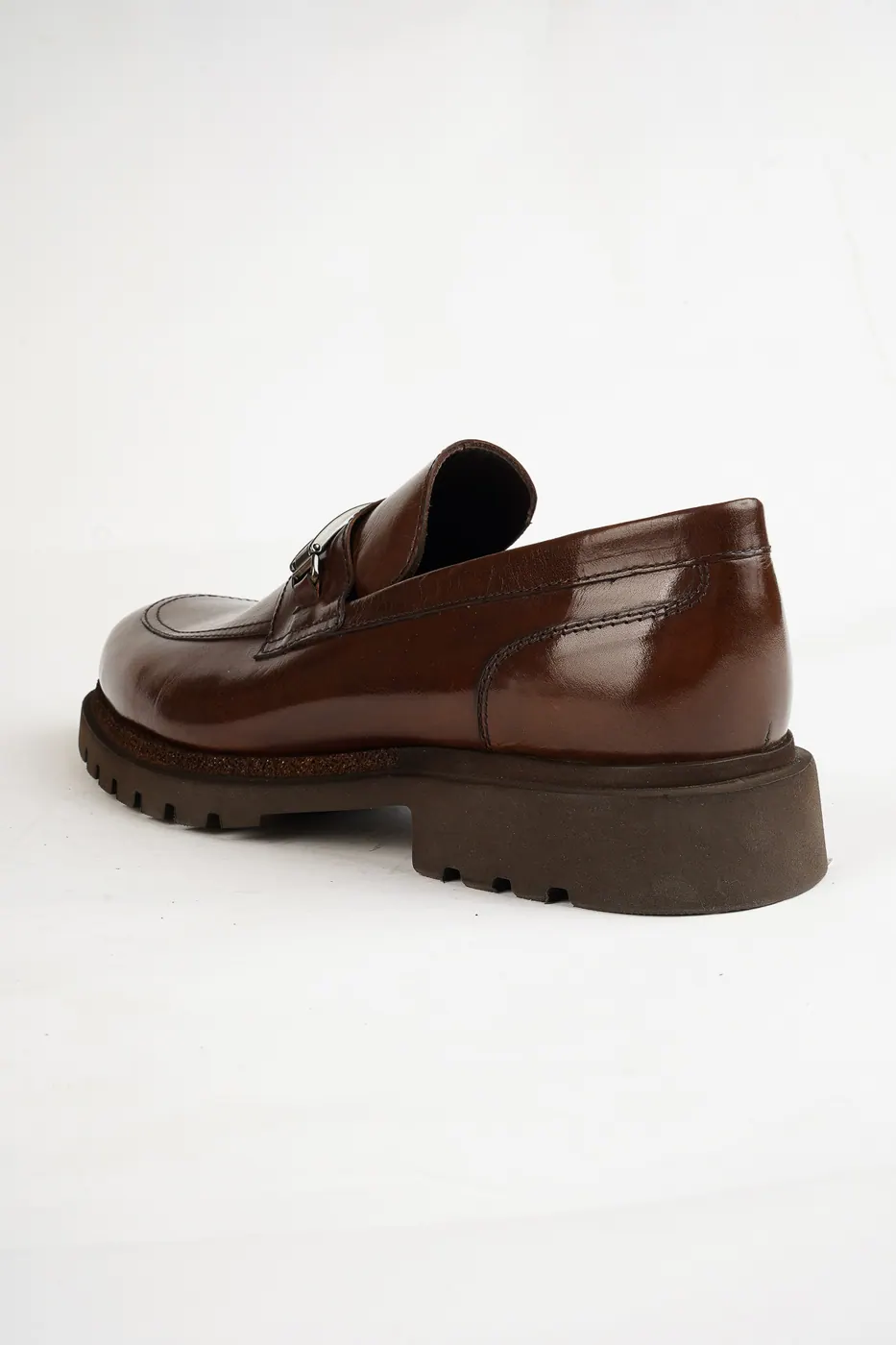 1923 Metal Aksesuarlı Loafer Kahve görsel 8