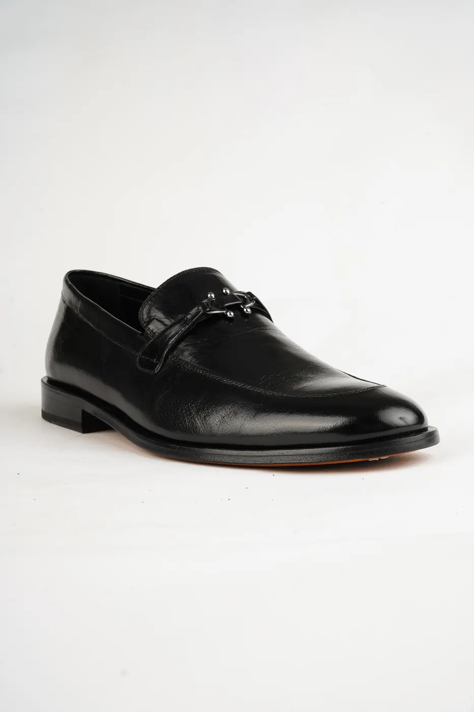 1863 Metal Aksesuarlı Loafer Siyah görsel 3