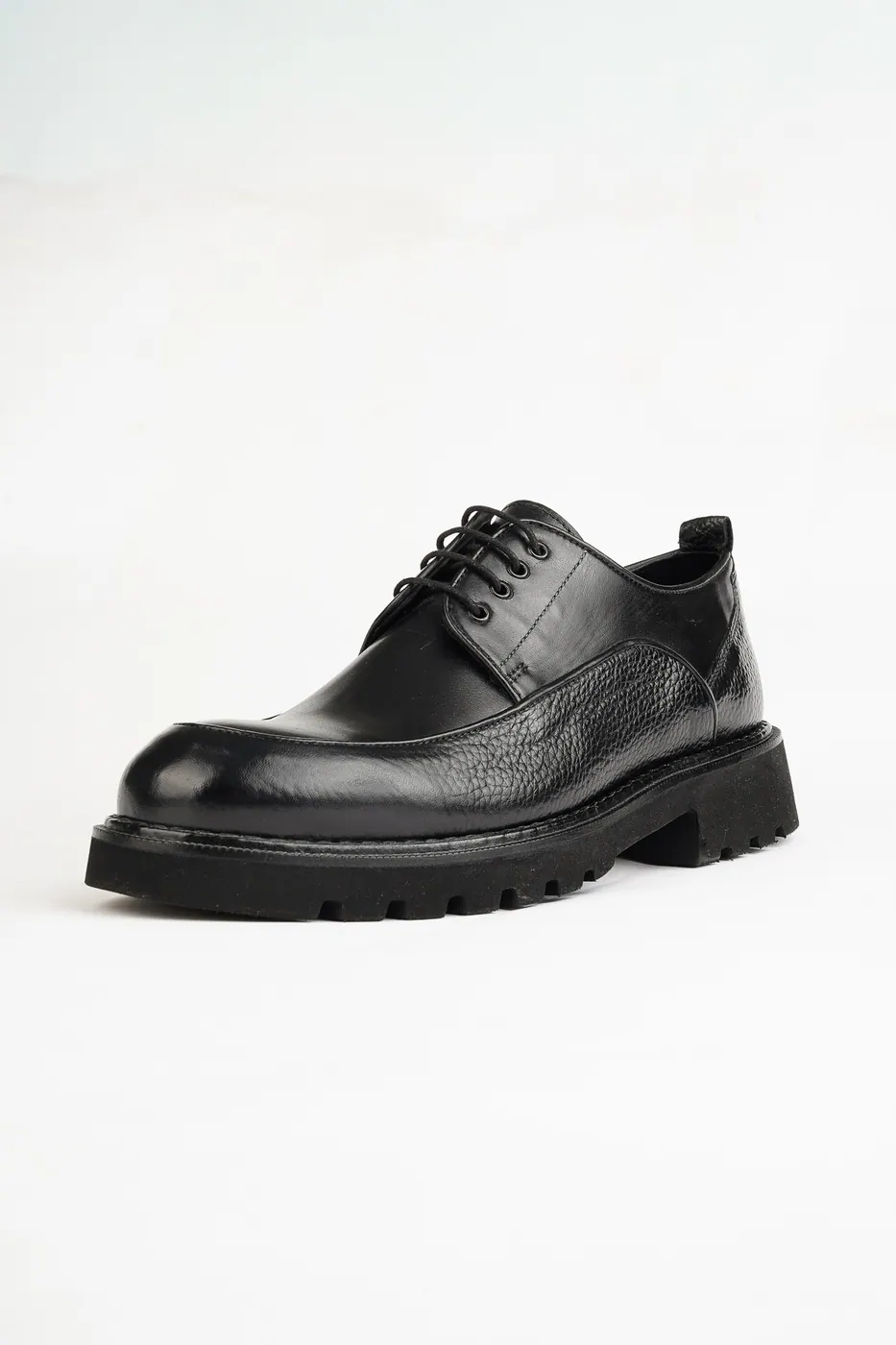 R-37 Günlük Deri Ayakkabı Siyah görsel 3