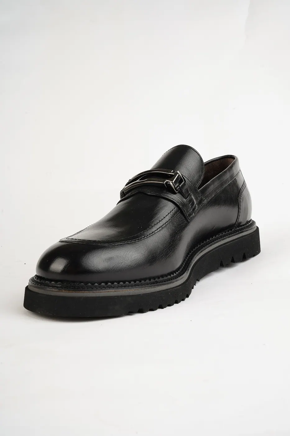 1923 Metal Aksesuarlı Loafer Siyah görsel 7