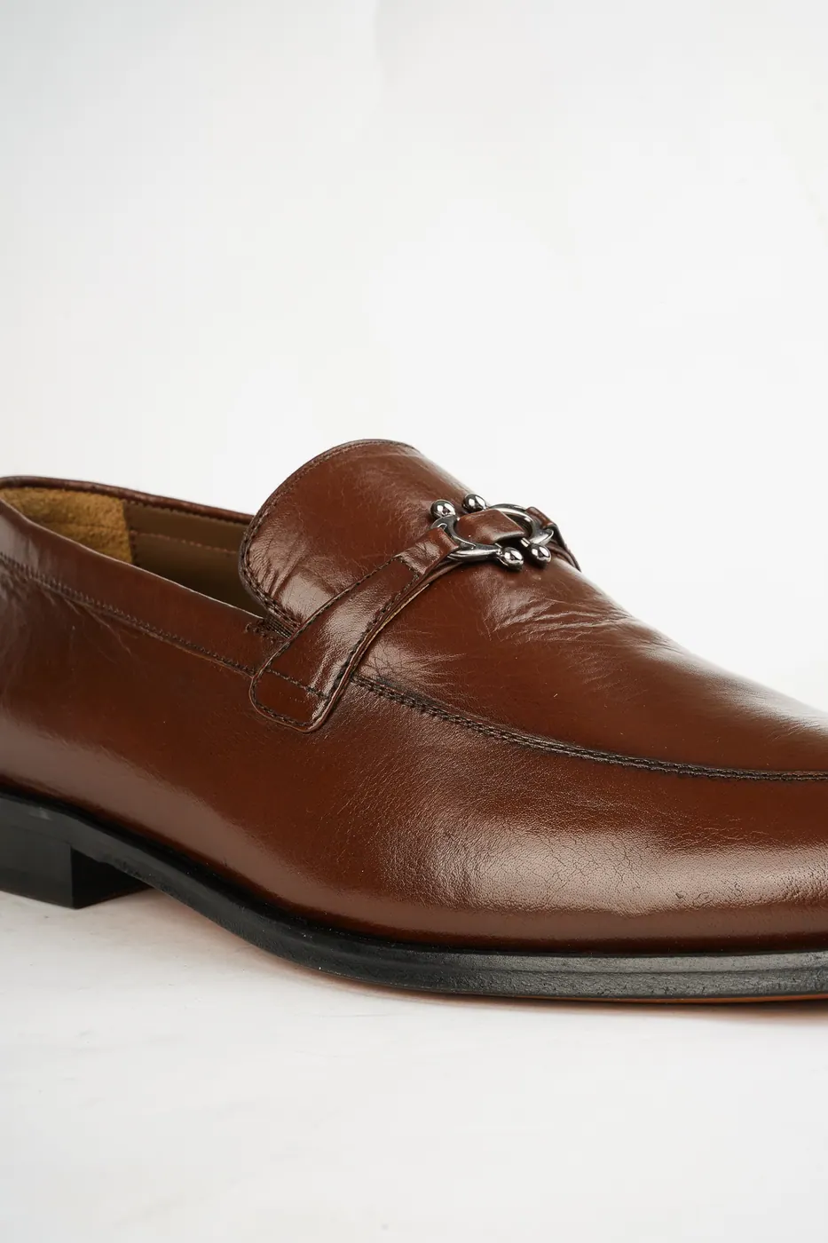 1863 Metal Aksesuarlı Loafer Taba görsel 5