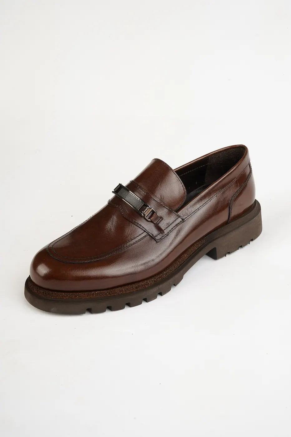 1923 Metal Aksesuarlı Loafer Kahve görsel 4